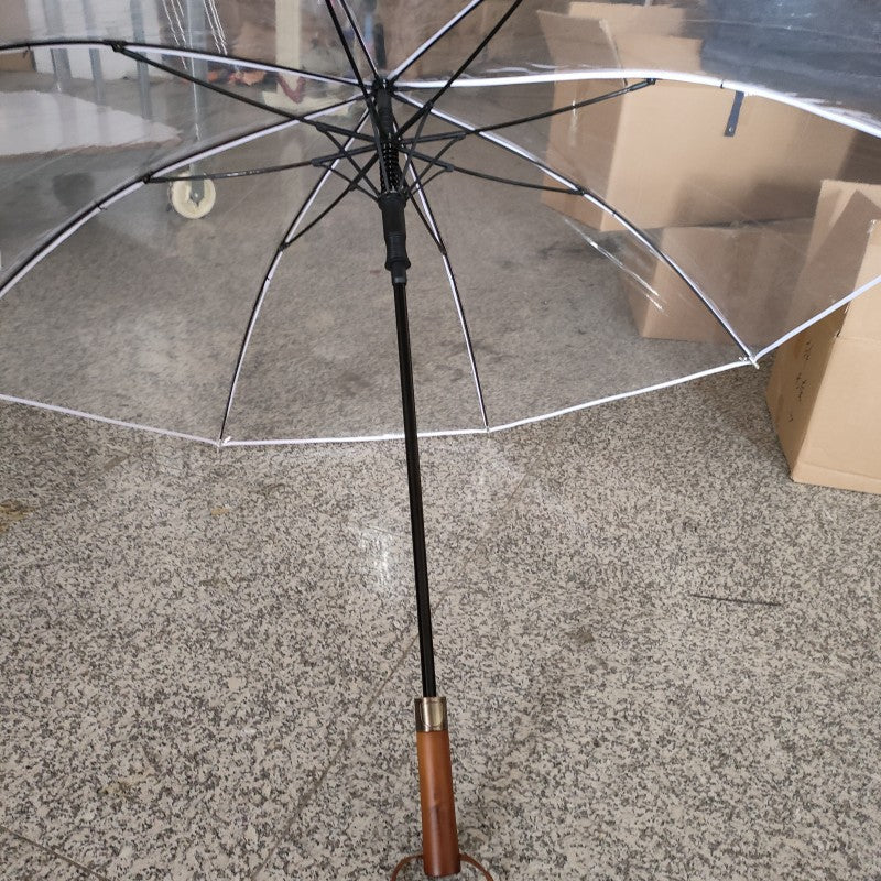 Damer Transparent Paraply med Ergonomisk Håndtak Skanto