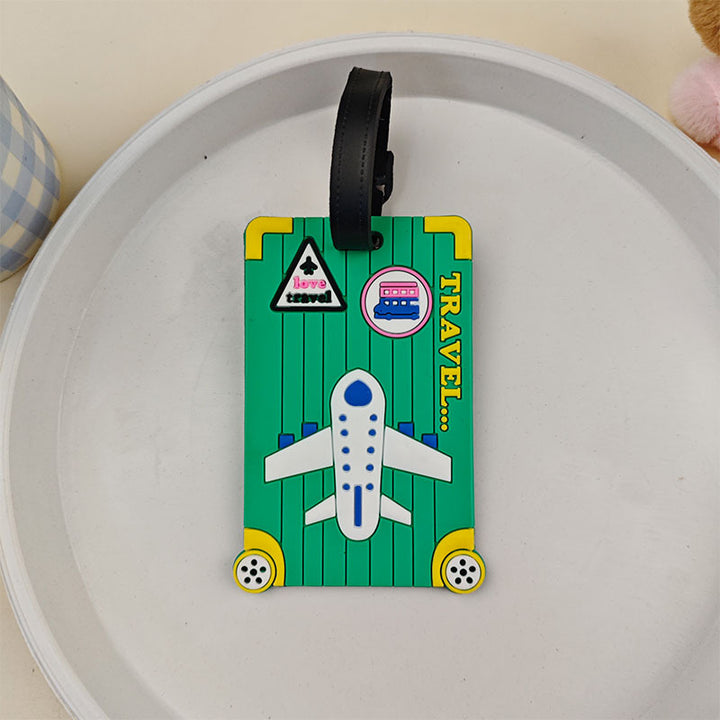 Unisex bagasjetag med morsomt flydesign Skanto