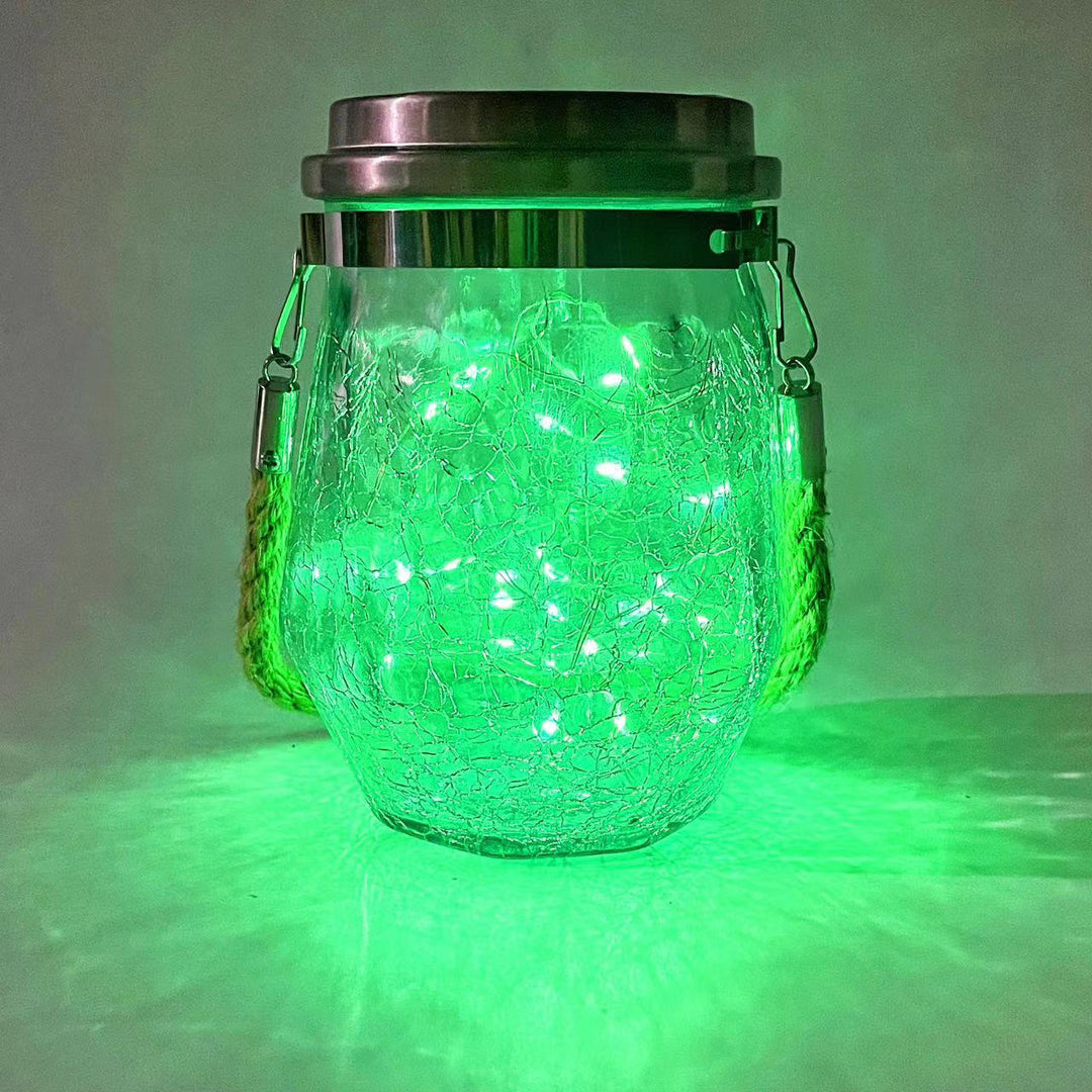 Skanto | Moderne kreativ sprukket glassflaske stjernedekor LED solstrenglys for utendørs patio