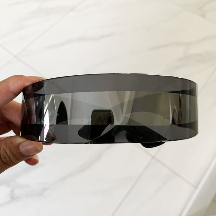 Damer futuristisk visir-lignende solbrille Skanto