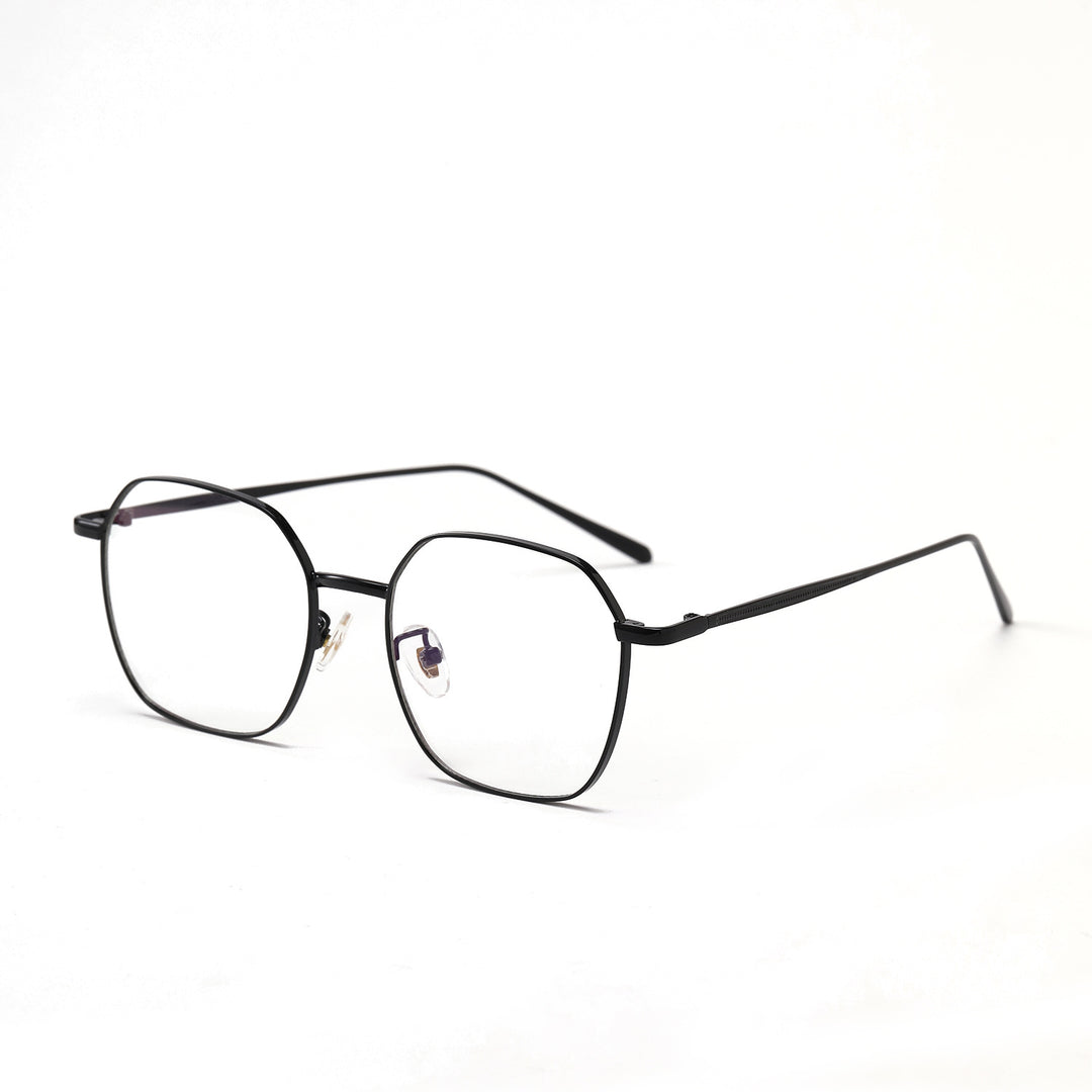 Dame geometrisk solbrille med moderne metallramme Skanto