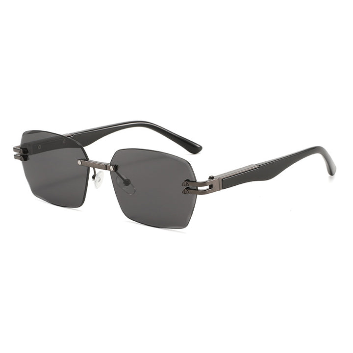 Men's Elegant Square Sunglasses with Wooden Temples Skanto