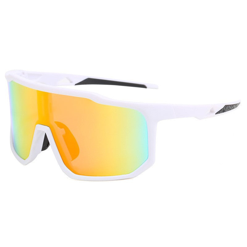 Damer sportslige racing solbriller med bredt synsfelt og moderne speilglass Skanto