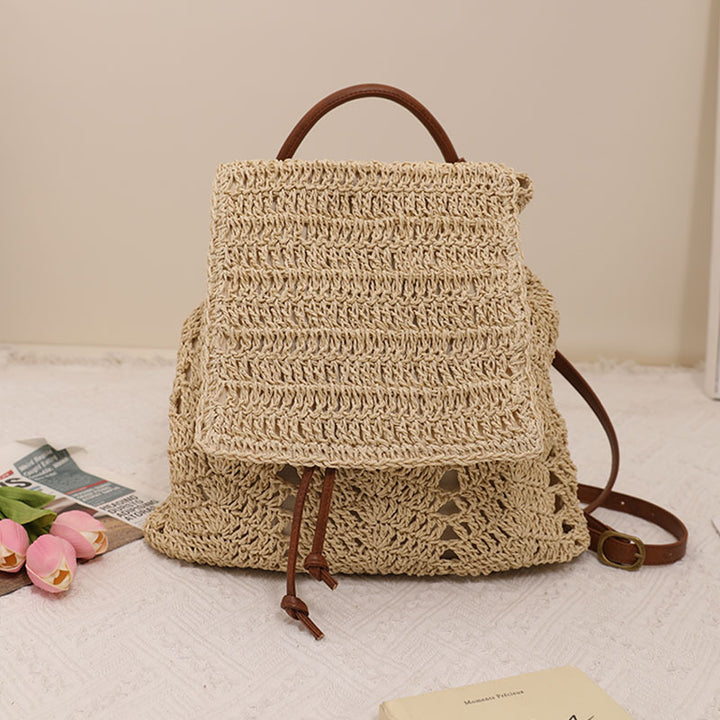 Backpack Bag Made of Handmade Natural Material Skanto