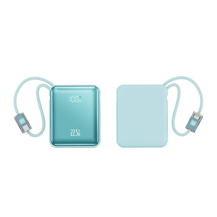 Powerbank med integrert hurtiglading og digital kapasitetsskjerm Skanto
