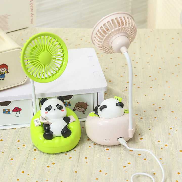 Dame Bærbar Mini-vifte med søtt panda-design Skanto