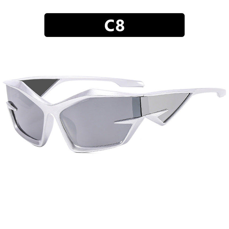 Dame sporty solbriller i dynamisk design Skanto