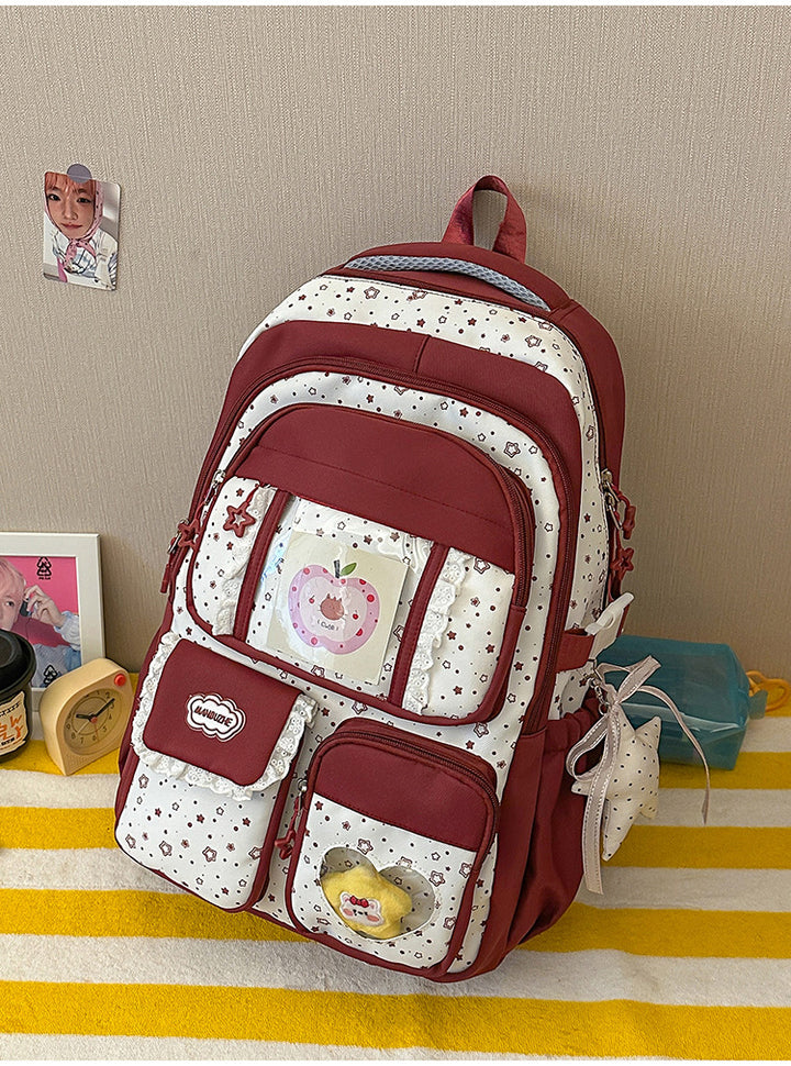 Søt Plush Karakterdesign Skole Ryggsekk