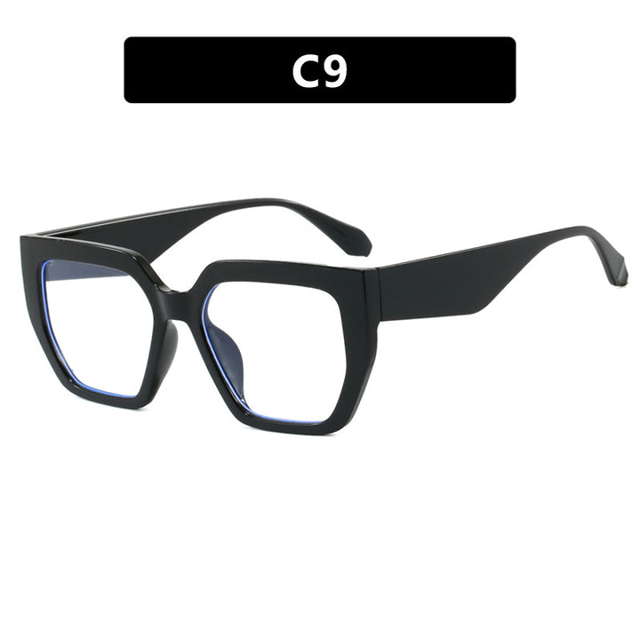 Women's geometric glasses in fashionable tortoise pattern Skanto