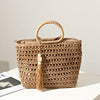 Crocheted natural material handbag Skanto