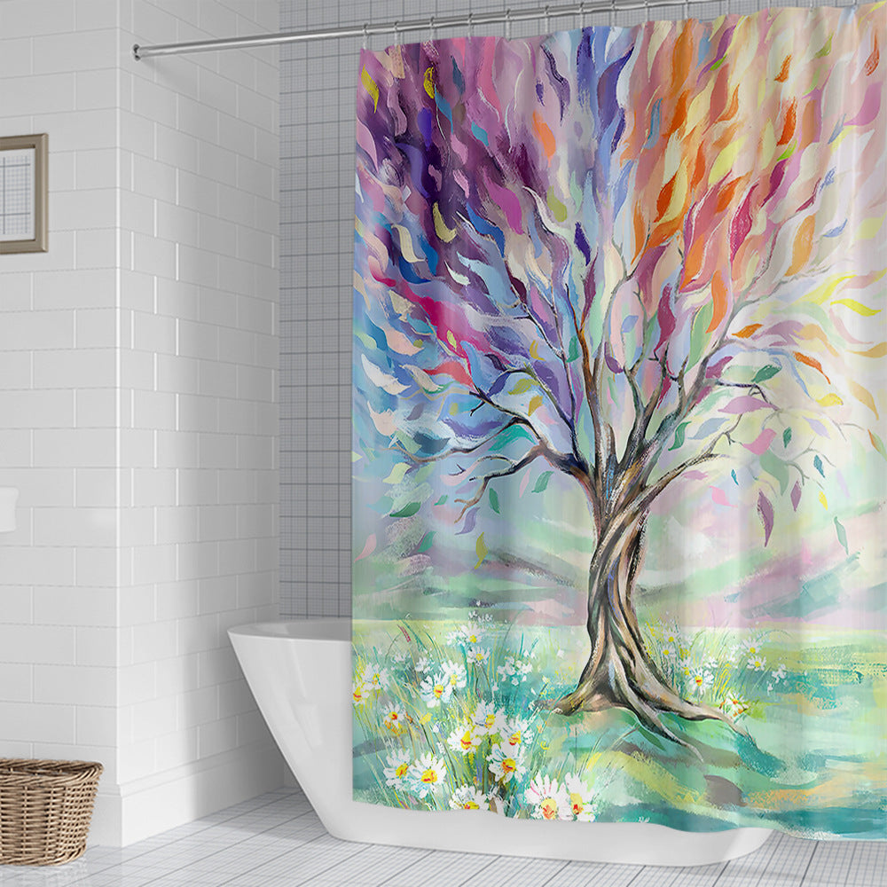 Kunstnerisk Tre Design Dusjforheng Skanto