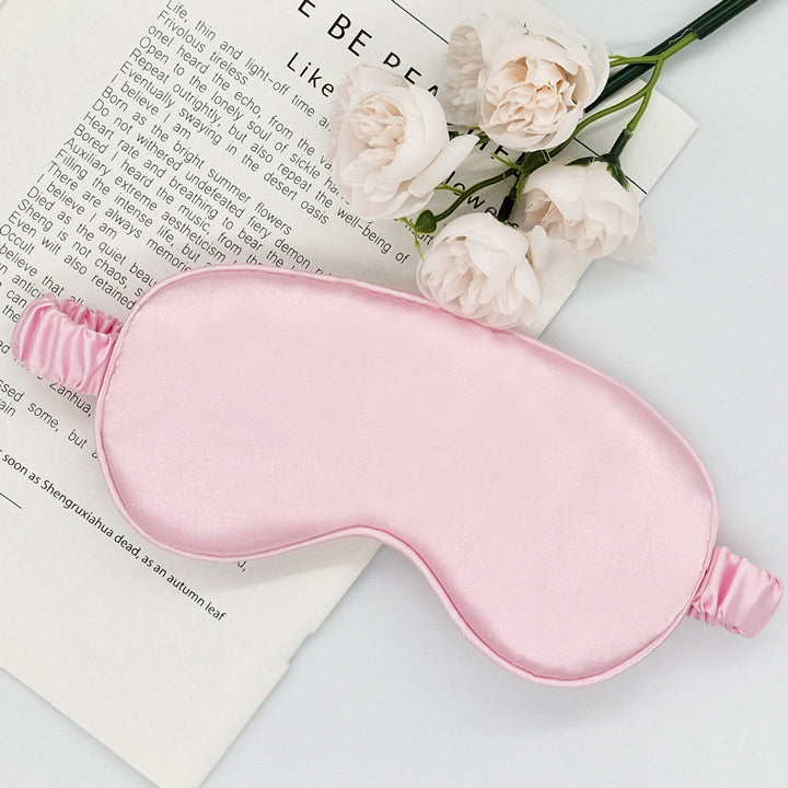 Dame nan silkeslignende sovemaske med ekstra polstring og elastisk satinsnor Skanto