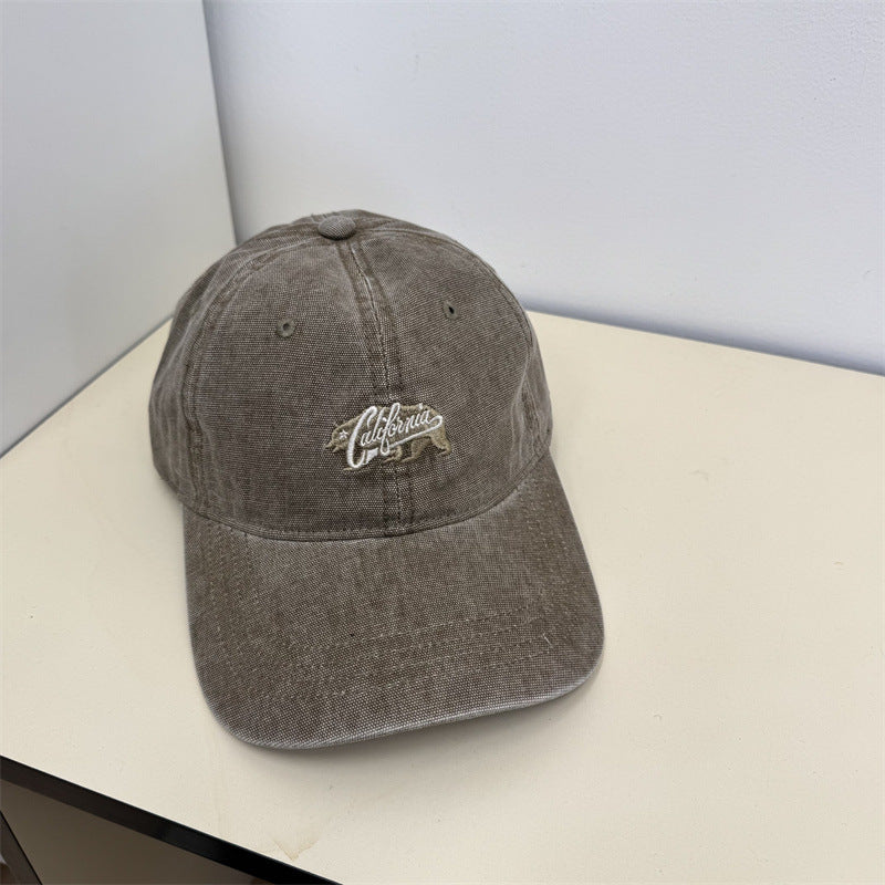 Kvinnens Uformelle Vintage Broderte Caps Skanto