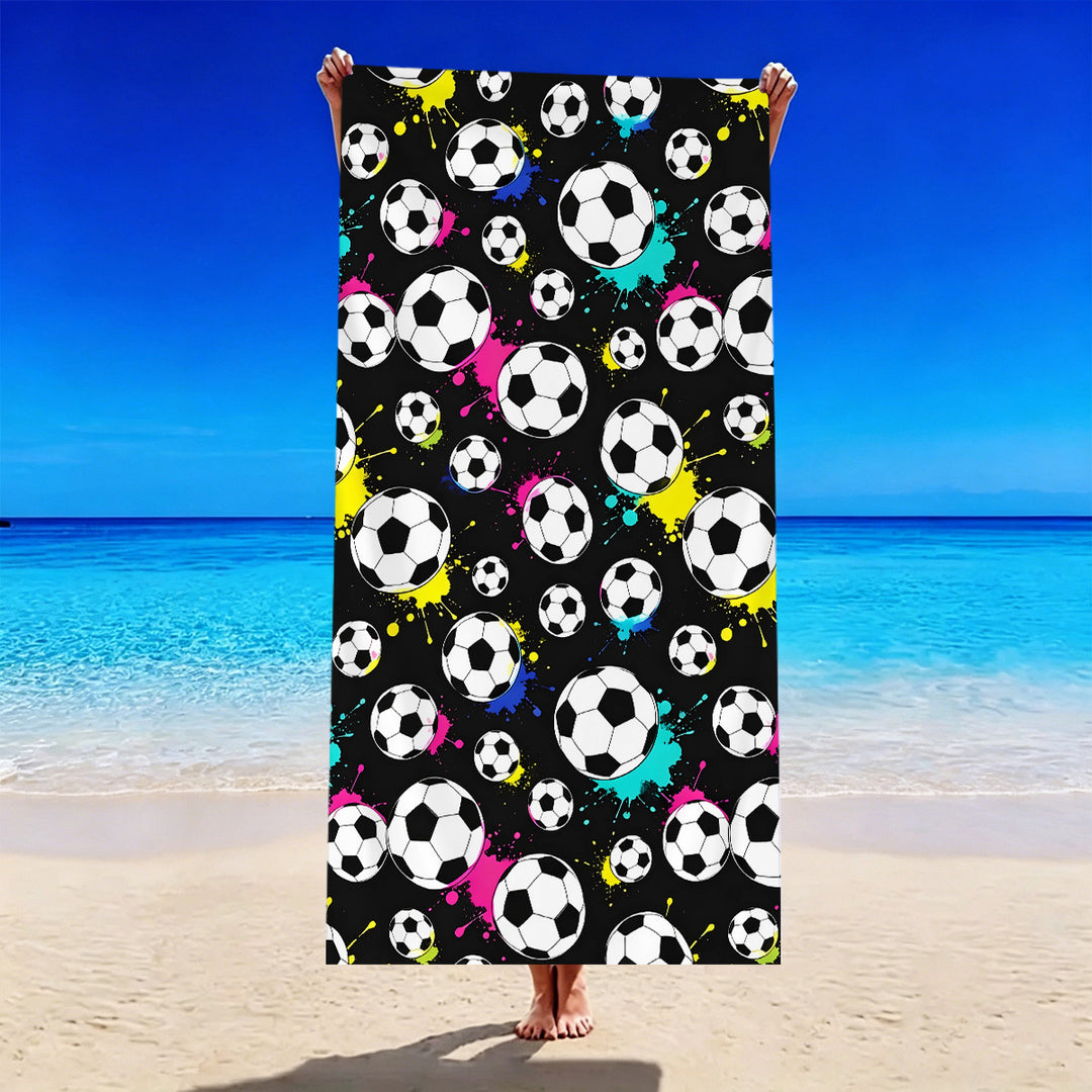 Fotballmotiv strandhåndkle Skanto