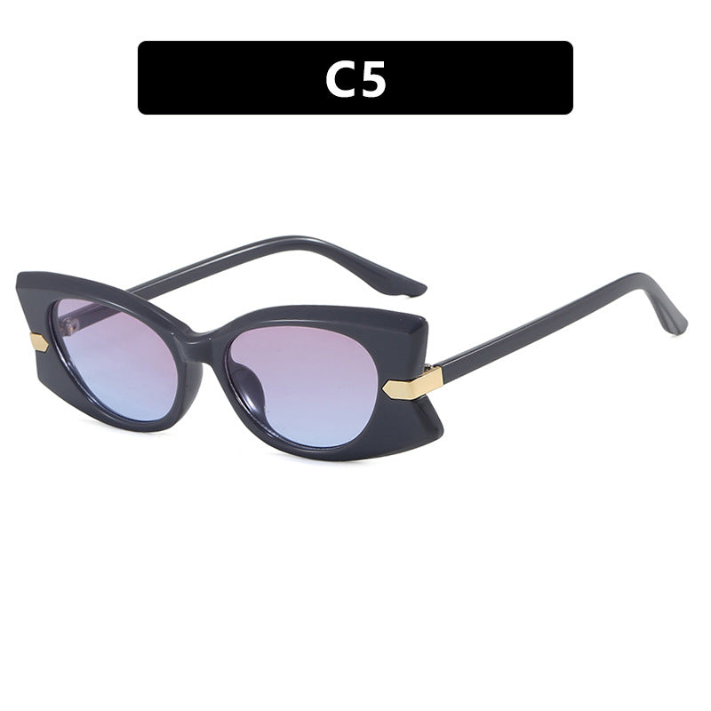 Women's Cat-Eye Sunglasses with Stylish Metal Detail and UV Protection Skanto