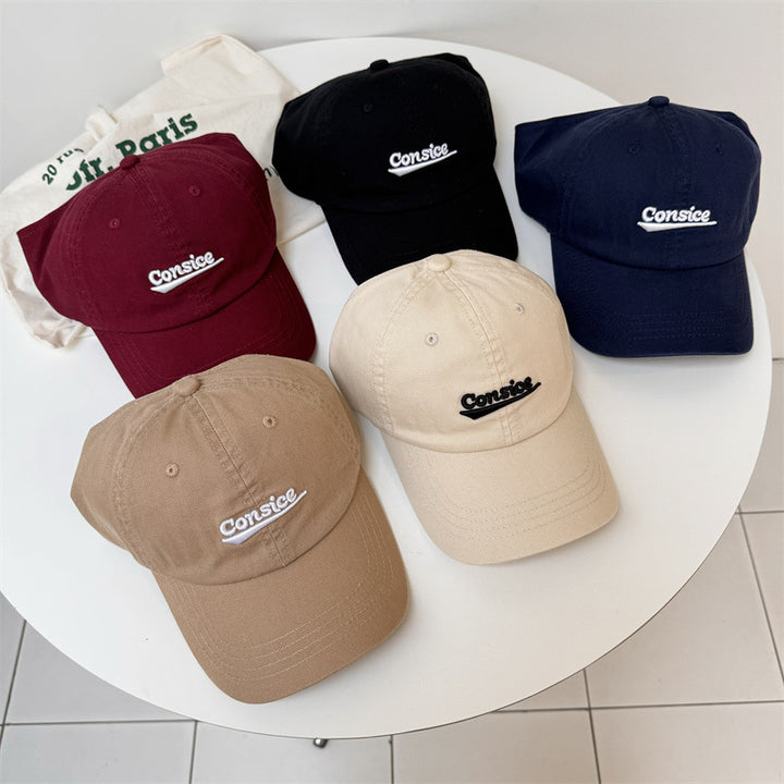 Unisex Casual Brodert Bomull Caps Skanto