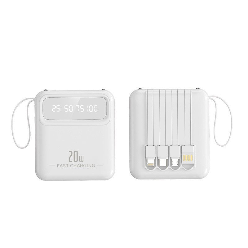 Bærbar powerbank med integrert multifunksjonsladeteknologi Skanto