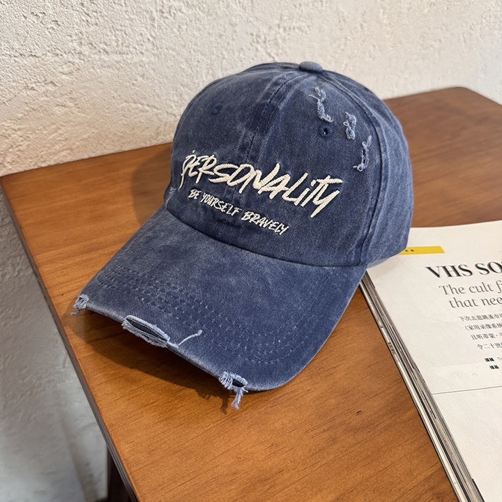 Kvinnenes Slitt Denim Justerbar Caps Skanto
