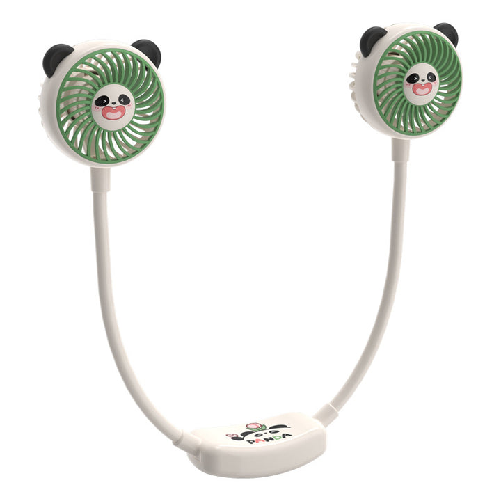 Unisex Bærbar Dobbelte vifte i Panda-design Skanto