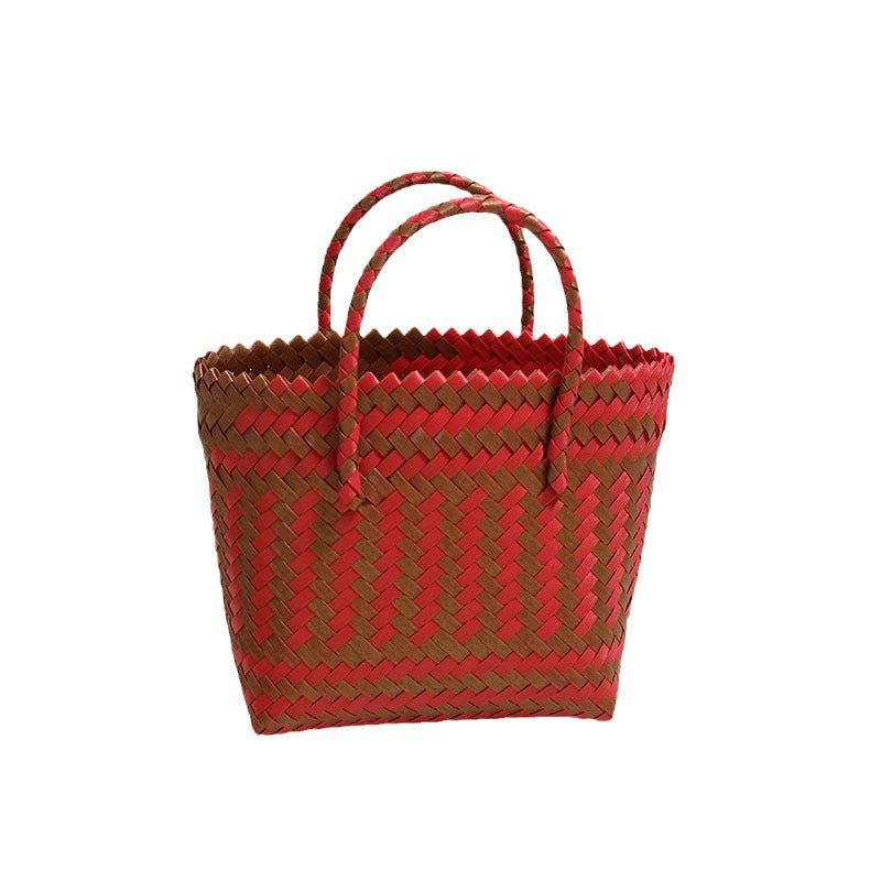 Braided tote bag in rustic design Skanto