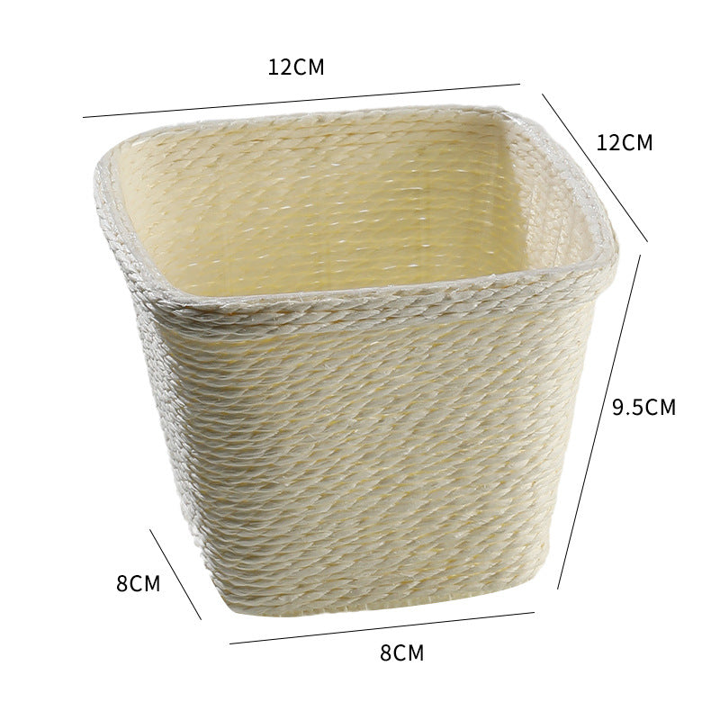 Naturlig fiber dekorativ lagringsbeholder Skanto