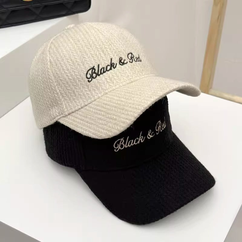 Kvinne Brodert Casual Strikket Baseball Caps Skanto
