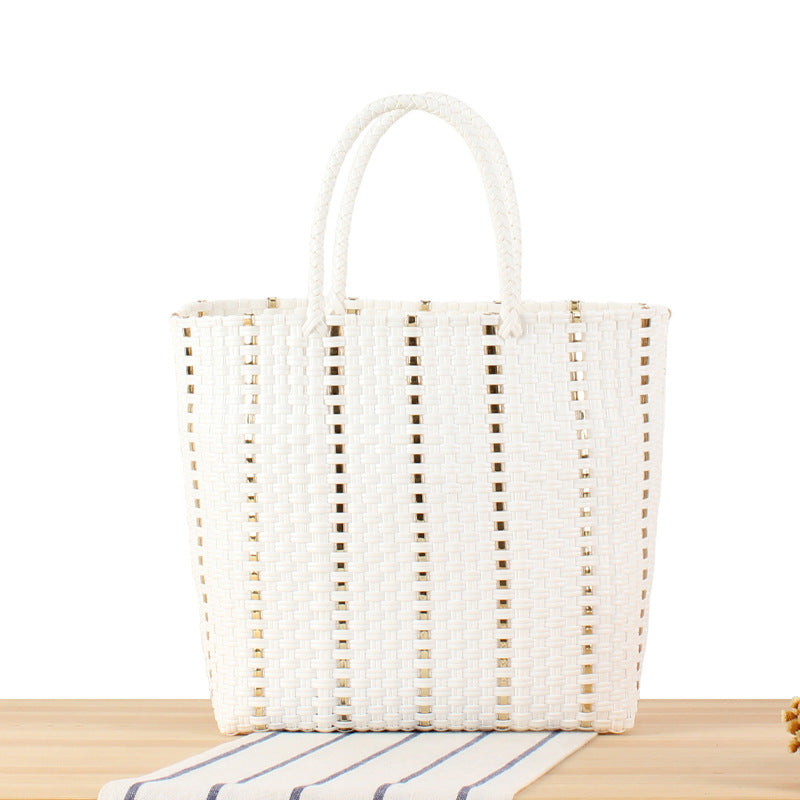 Modern basket bag with elegant accents Skanto