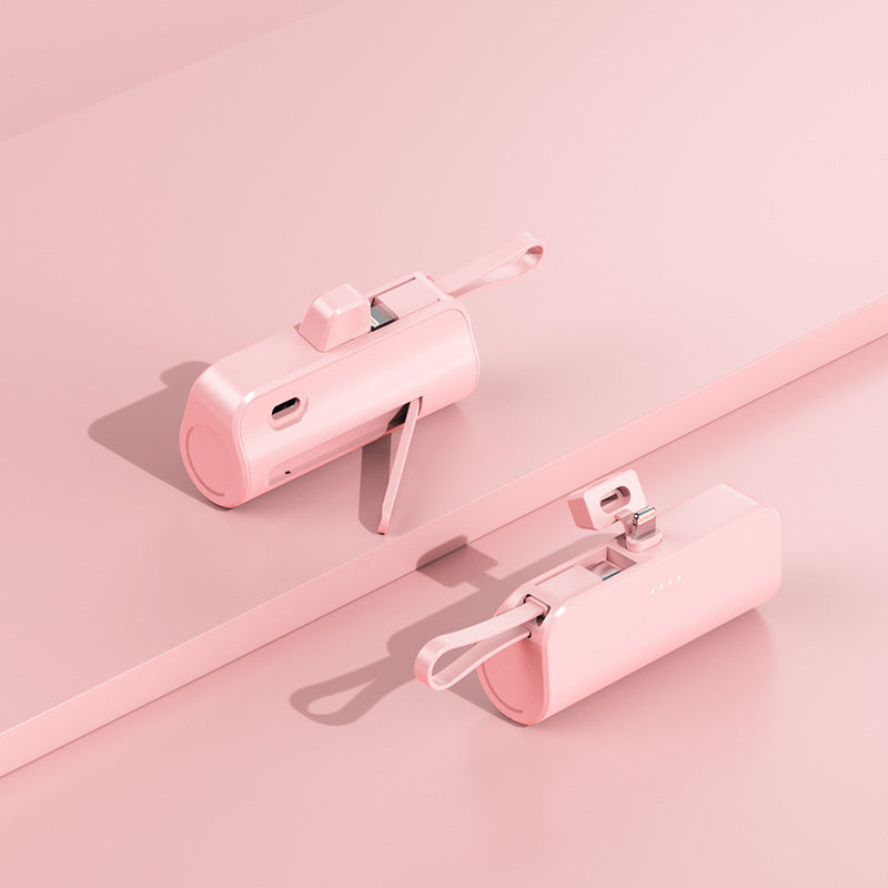 Bærbar Powerbank med integrert multifunksjonelt ladekabelsystem Skanto