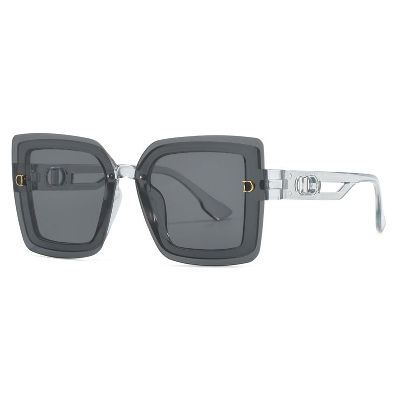 Dame moteriktig oversized solbrille i geometrisk design Skanto