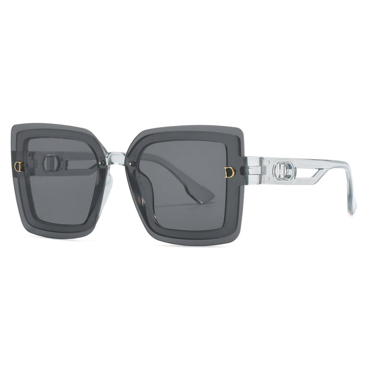 Dame moteriktig oversized solbrille i geometrisk design Skanto