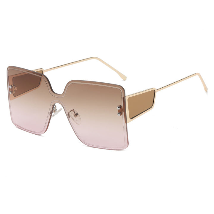 Dame oversized Geometrisk Solbrille Skanto