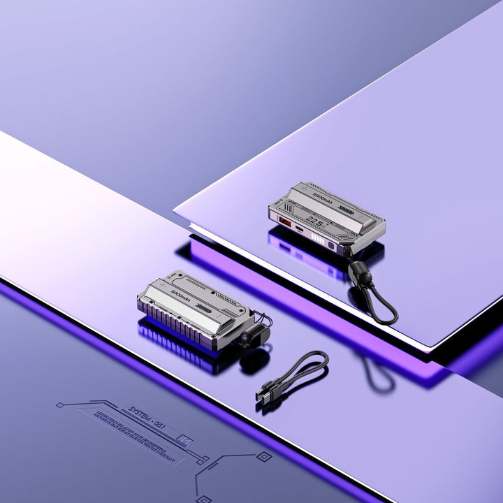 Høyytelses powerbank med flere hurtigladeporter Skanto