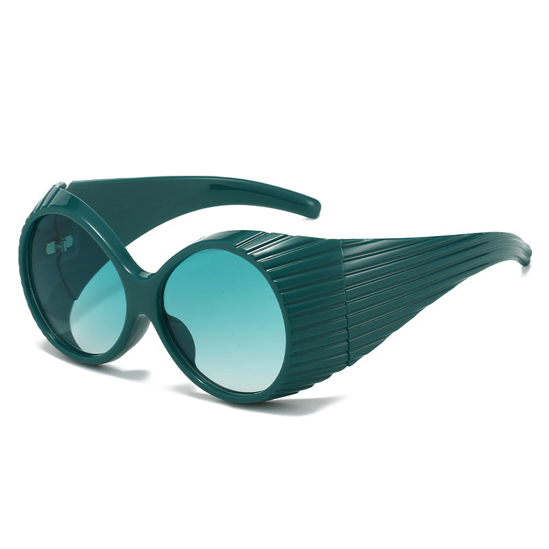 Dame Ekstravagant Solbrille med unikt bølgedesign Skanto