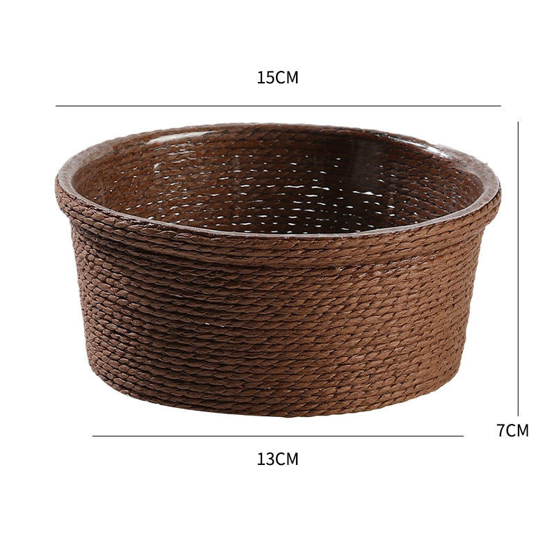 Naturlig fiber dekorativ lagringsbeholder Skanto