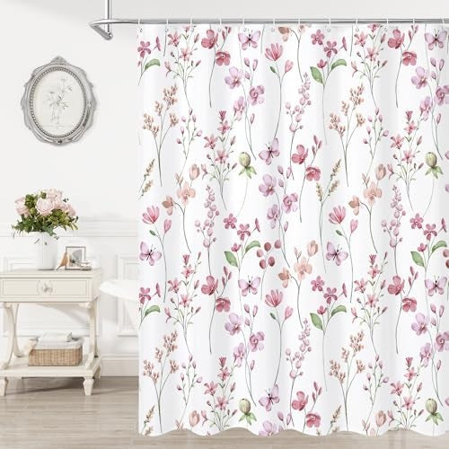 Blomstertrykk dusjkappe Skanto