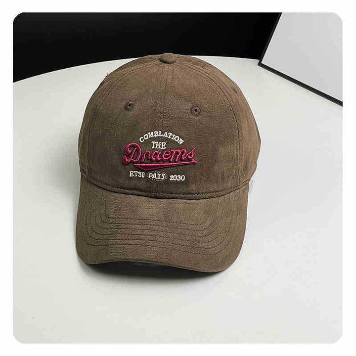 Unisex Vintage-Inspirert Brodert Baseball Cap Skanto
