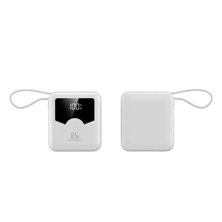Bærbar powerbank med digitalt ladelys og hurtigladingsfunksjon Skanto