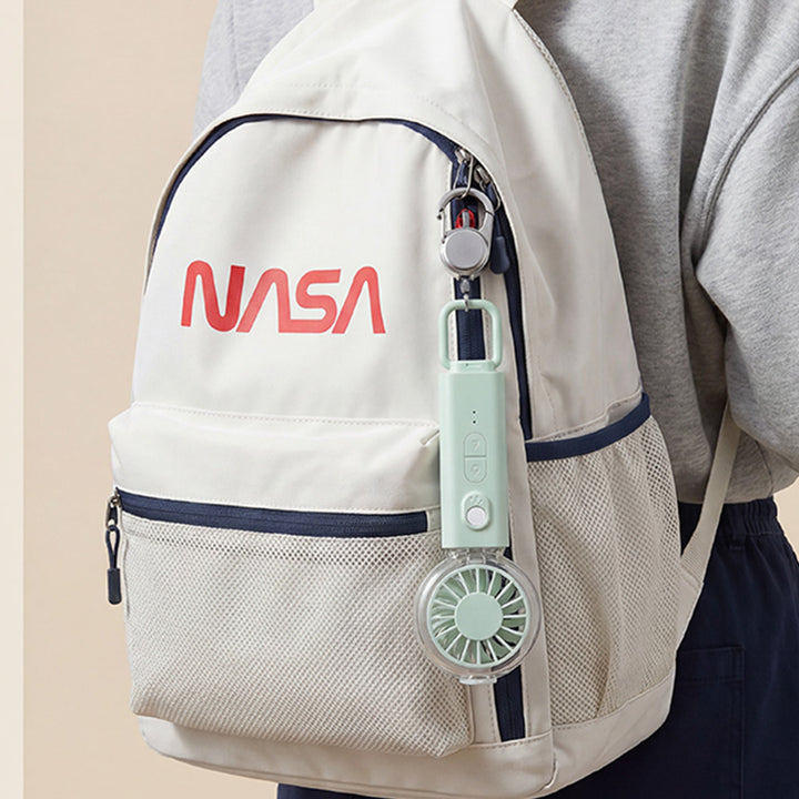 Unisex nan tragbar Mini-håndvifte med sprayfunksjon og USB-lading Skanto