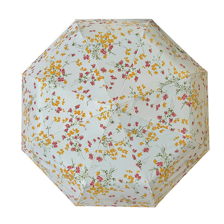 Dame Foldbar solskjerm med blomsterdesign Skanto