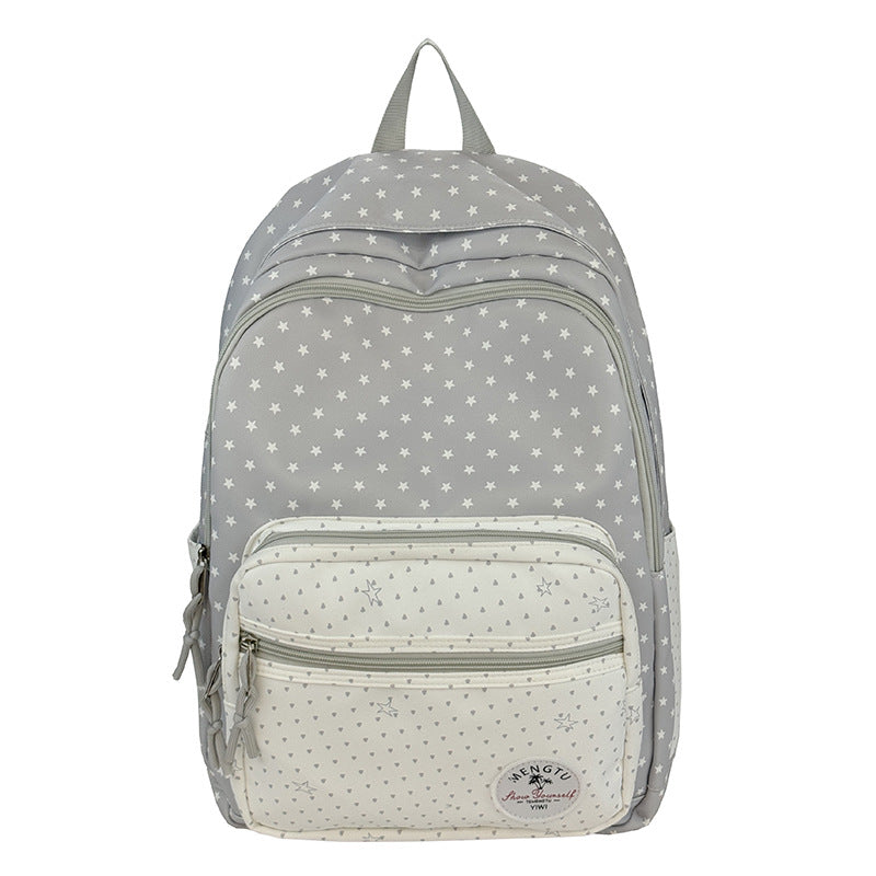 Stjernemønstret Multi-Compartment Ryggsekk Skanto