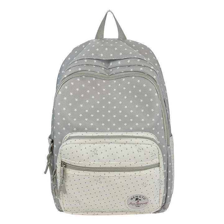 Stjernemønstret Multi-Compartment Ryggsekk Skanto