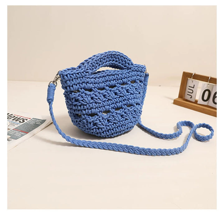 Handmade macrame shoulder bag with unique design Skanto