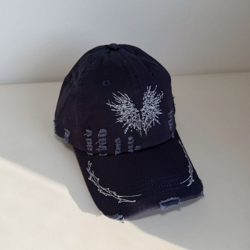 Kvinners Slitt Grafisk Snapback Caps Skanto