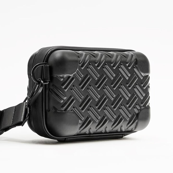 Unisex Teksturert Hard Shell Crossbody Bag Skanto