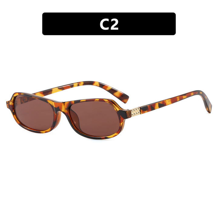Women's trendy stylish sunglasses with golden accents Skanto