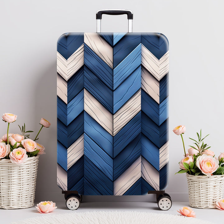 Hard Shell Bagasje med Geometrisk Design Skanto