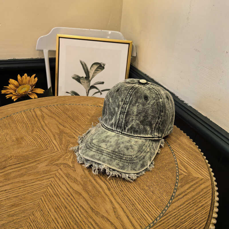 Herre Slitt Denim Baseball Cap Skanto 1784270742