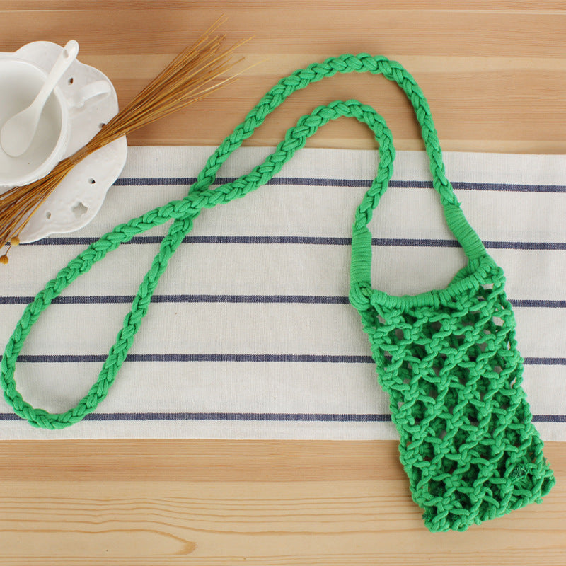 Makramee crossover bag i kreativt nettdesign Skanto