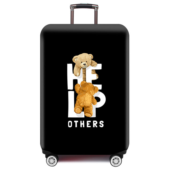 Cartoon Bear Design Hard Shell Luggage Skanto
