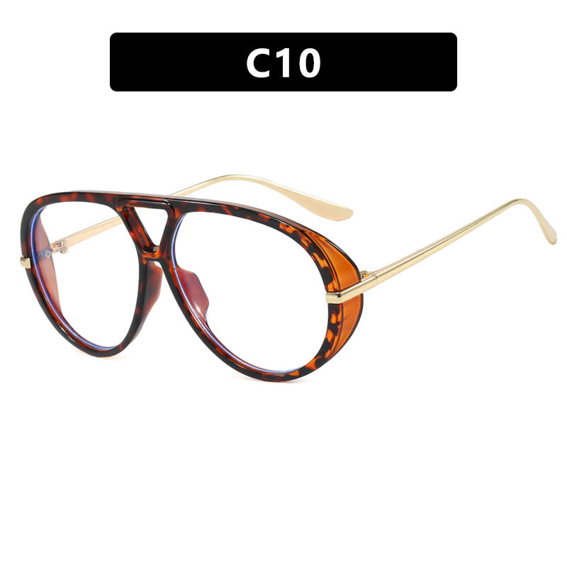 Women's Oversized Sunglasses with Elegant Plastic Frame and Mirrored Lenses Skanto